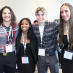 4 jeunes de la DLJ posent au congrès.